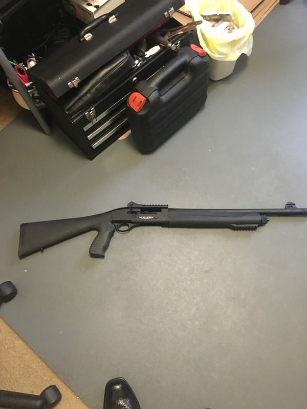 12 Gauge Shotgun Weatherby SA459 TR, 18.5" chrome lined barrel